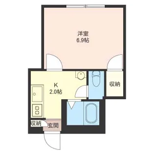 ノーブル1碑文谷【1階】の間取り