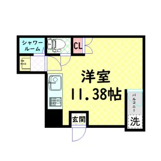 リエゾンコート弁天町【3階】の間取り