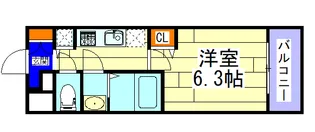 アドバンス大阪ドーム前アヴェニール【2階】の間取り