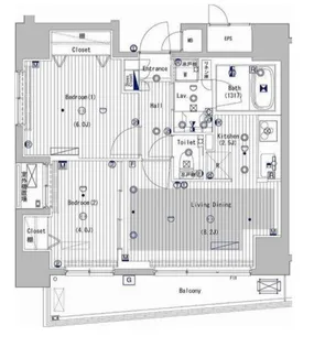 ガーラ・グランディ北池袋【2階】の間取り