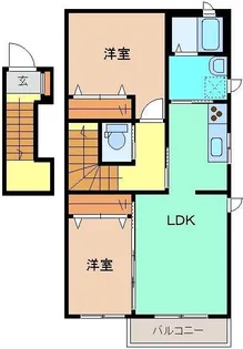 レイクタウンヒルズ(ShaMaison)A【2階】の間取り