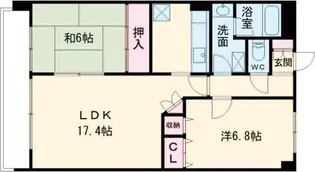 ユメックスピュア【5階】の間取り