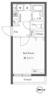 セゾン・デ・ブランシェ青葉台【1階】の間取り