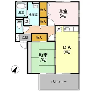 サニーコート A棟【2階】の間取り