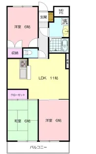 グリーンヒル藤が丘G【4階】の間取り