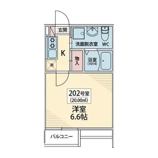 ライブリー千葉松波【2階】の間取り