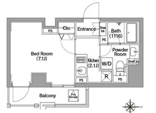 コンフォリア馬込【8階】の間取り