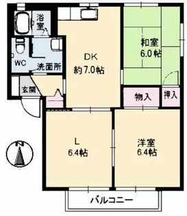 THRIVE HIRAFUKU B棟【1階】の間取り