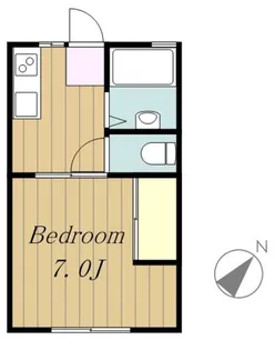 たがいぼりハイツ【2階】の間取り