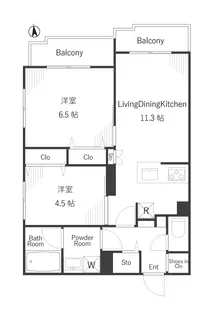 estageo Nerima【2階】の間取り