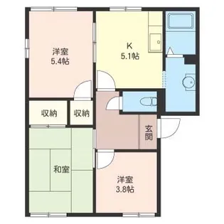 エクセル湘南C【1階】の間取り