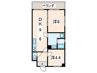 サンレジデンス【1階】の間取り