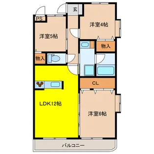 ファーストアベニュー【4階】の間取り