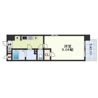 第32友健ビル【8階】の間取り