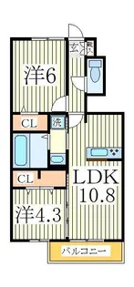 ル・コンフォール【1階】の間取り