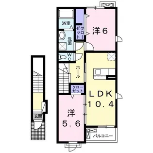 サン・プロムナード【2階】の間取り