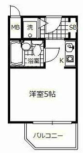 ファミールハイツ北大阪5号棟弐番館【6階】の間取り