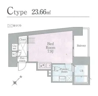コンフォルトゥ溝の口【2階】の間取り