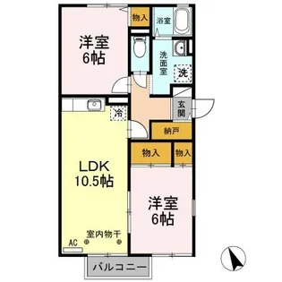 サンライトI【2階】の間取り