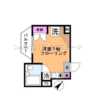 パークハイツ旗の台【4階】の間取り