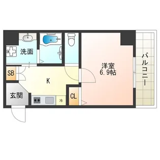 グランデュオM海老江【7階】の間取り