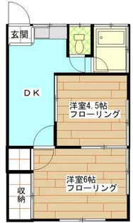 旭ハウス【1階】の間取り