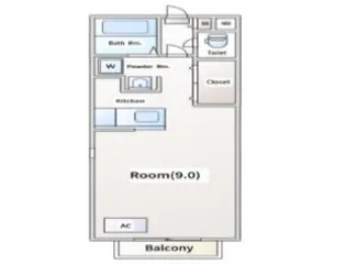 アヴェニールTOKAI【1階】の間取り