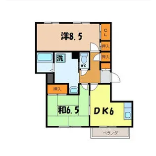 ラフィーネ元今泉【2階】の間取り