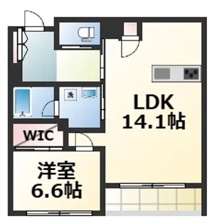 ラピス―ル【1階】の間取り