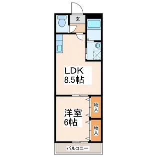 サンタプレイス【1階】の間取り