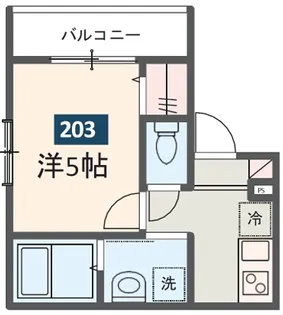 メルディア巣鴨【2階】の間取り