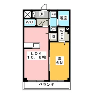 SAKURA武蔵中原【1階】の間取り