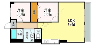 ネオハイツ新大阪【2階】の間取り