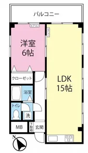 マンションディア【4階】の間取り