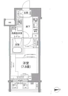 アイル秋葉原ノースドゥーエ【4階】の間取り