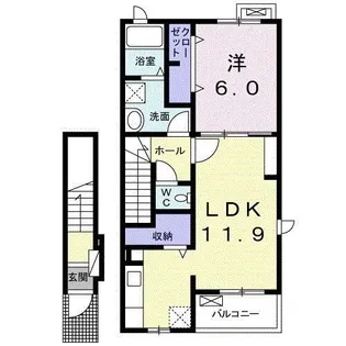 ソレイユ ~旬~【2階】の間取り