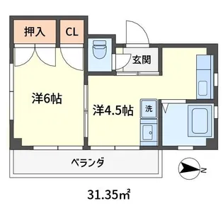 アドニスマンション【4階】の間取り