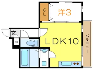 シルフィード【3階】の間取り