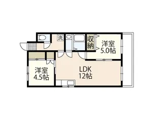 センチュリー宮西【1階】の間取り