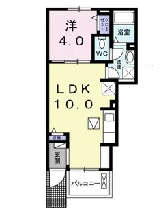 ティアモ・グロリオーサ II【1階】の間取り