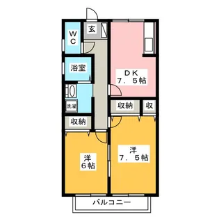 サンパティーク雅【2階】の間取り