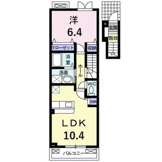 CASTILLO A【2階】の間取り