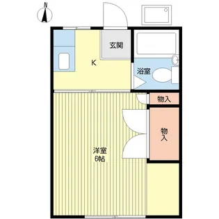 ハイツシミズ【1階】の間取り