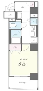 コンフォール門前仲町【5階】の間取り
