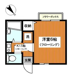 ハイツクイーン【1階】の間取り