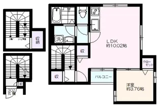 シャルマン櫻【3階】の間取り