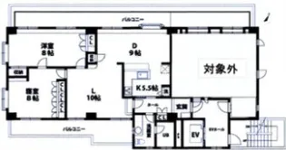 天王町ビル【5階】の間取り