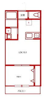 リブフラット【2階】の間取り