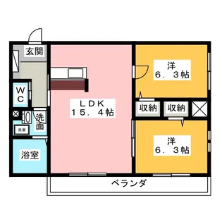 LOIRE Yb.【2階】の間取り