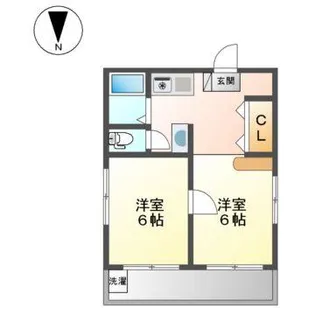富士レイホービル第5【5階】の間取り